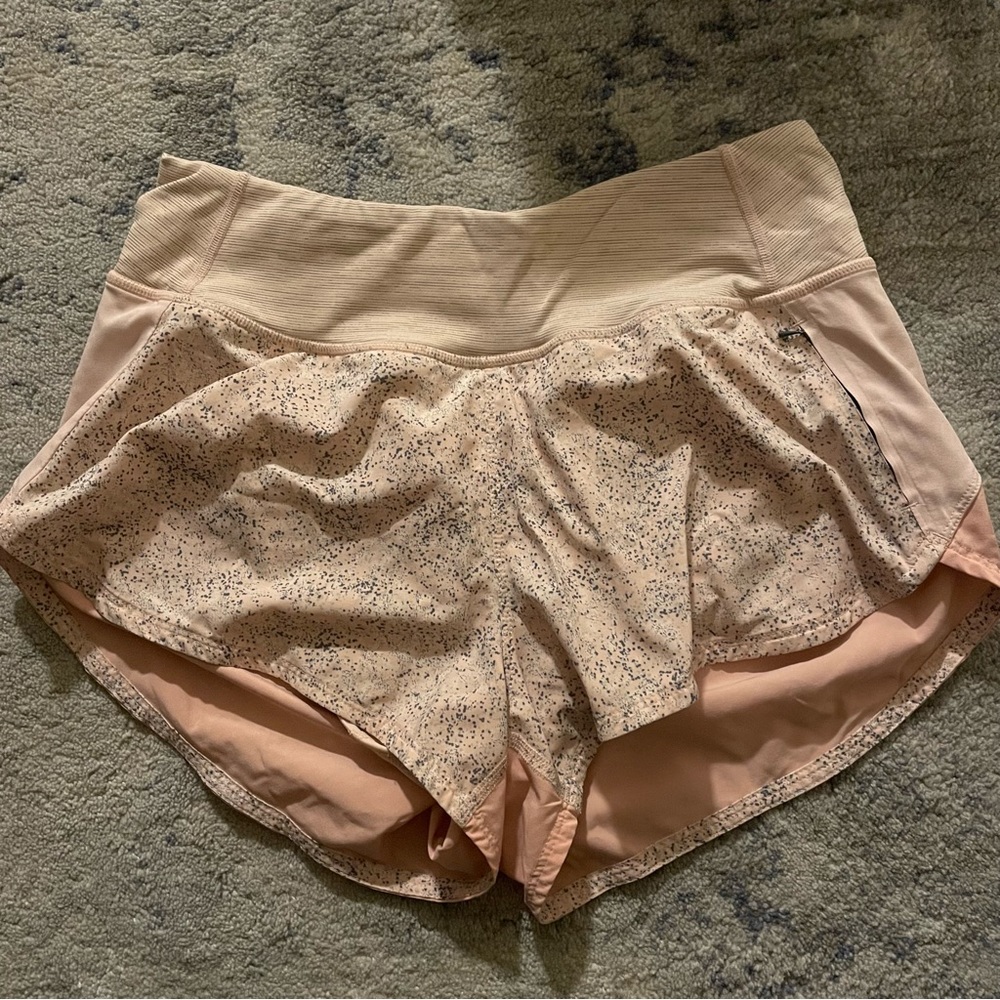 Outdoor voices running shorts with zipper